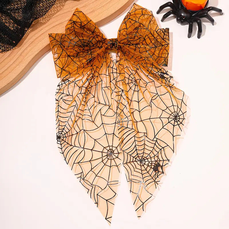 Clip de cheveux Tulle Spiderweb Bow