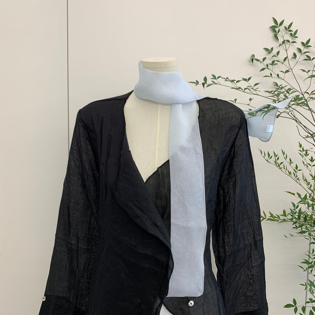 PrintempsSummer Écharpe courte en soie pour les femmes