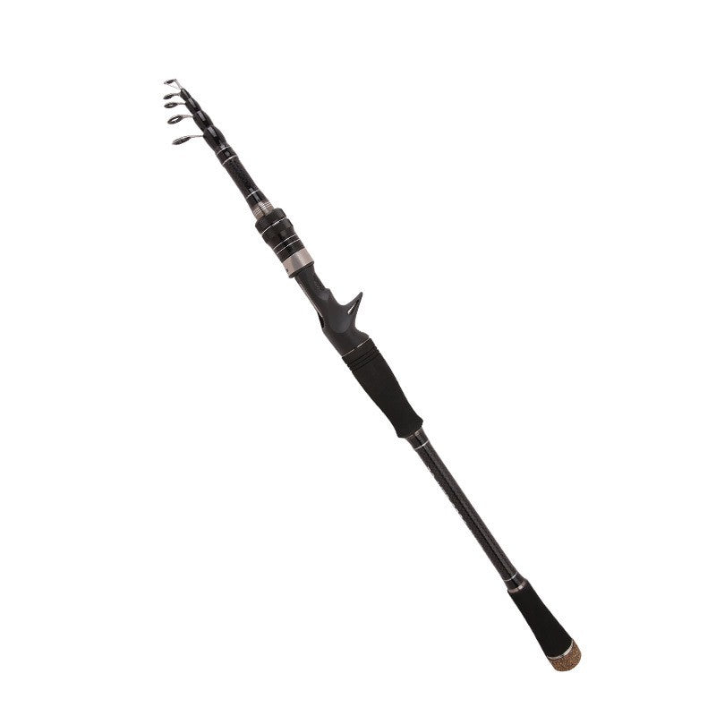 Carbone télescopique ultra léger section courte portable droit tige de pêche Shank