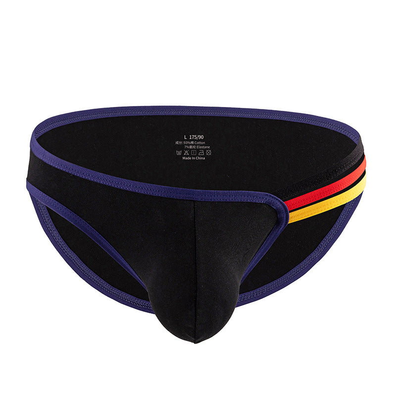 Homme en forme de T Rainbow Coton respirant Sexy High Elastic Slip U Bag
