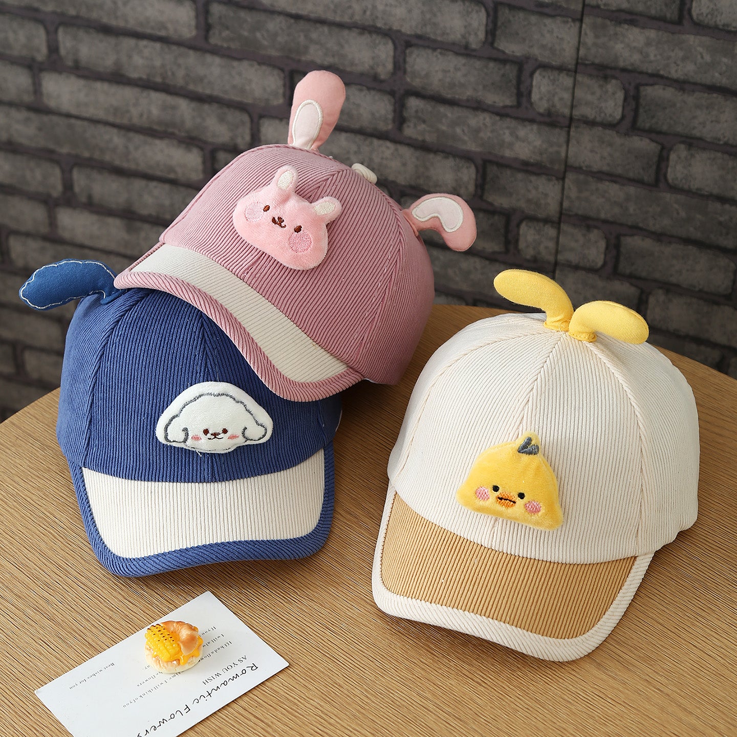 Adorable style automne petits animaux garçons et filles bébé ludique Cordu d'oreille tridimensionnelle