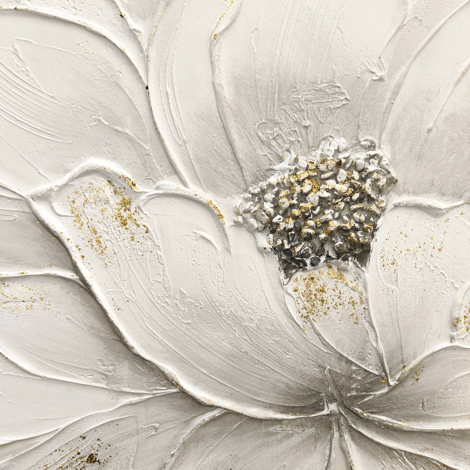 24x48 blanc lotus fleur toile d'art mural
