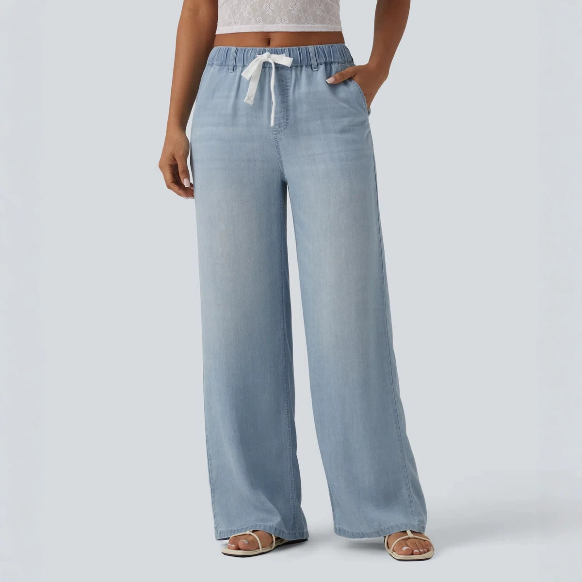 Women's Wide-Leg Denim Pants