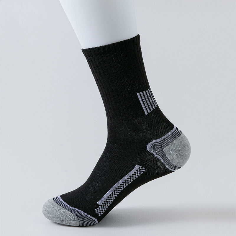 Chaussettes longues de sport rayée
