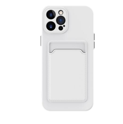 Coque téléphone en silicone liquide de couleur pure simple