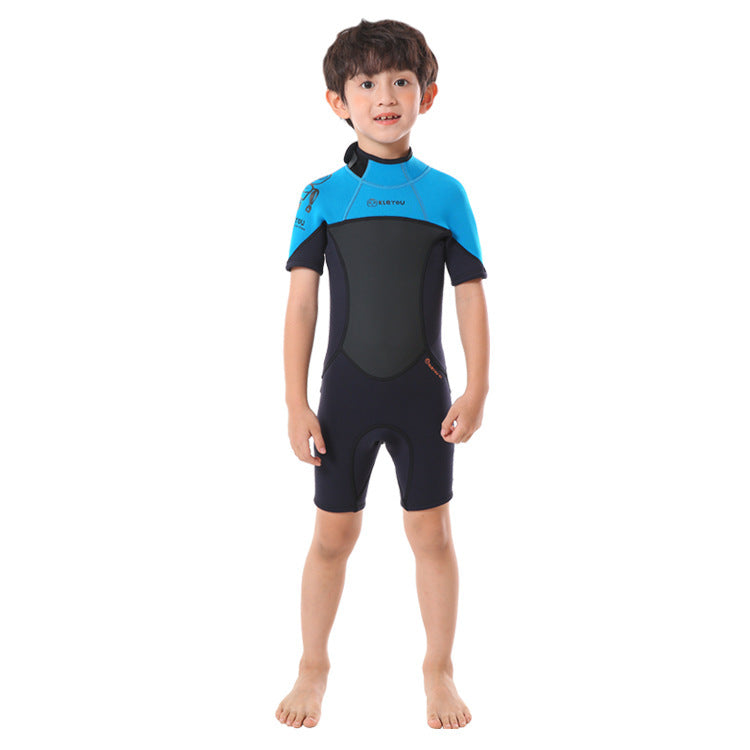 Maillot de bain chaud pour enfants Garçons et filles Un seul vêtement épais