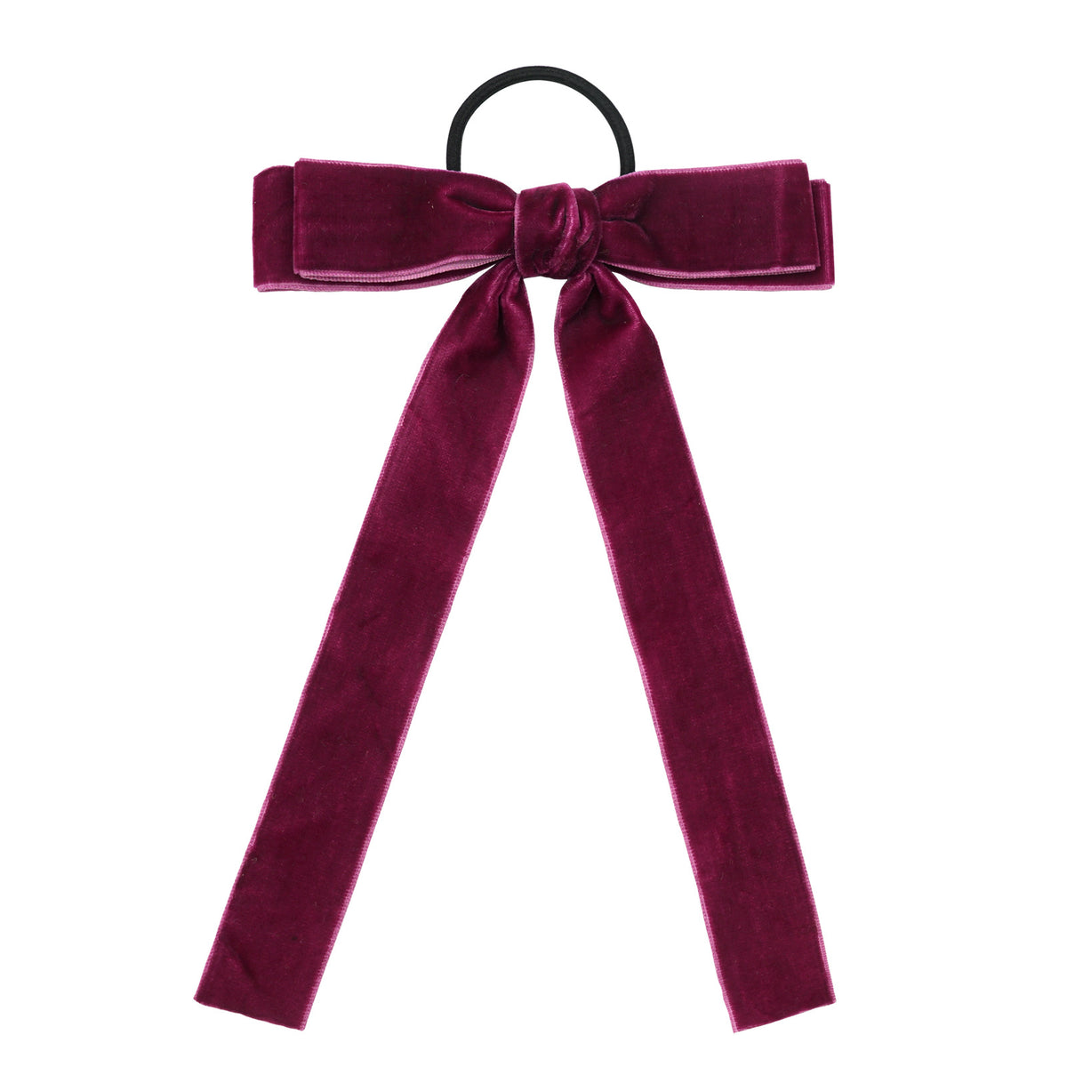 Velvet Bandeau Rubber Band Girl Bow Ribbon Cheval