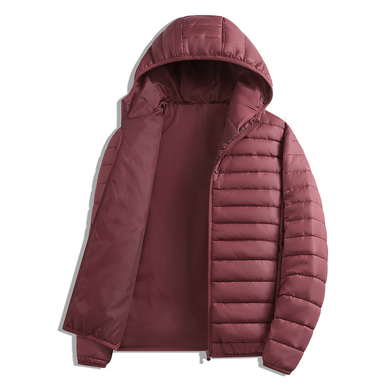 AutomneHiver chaud à capuche lisse coupe-vent étanche Sporty Casual Ribbed Top