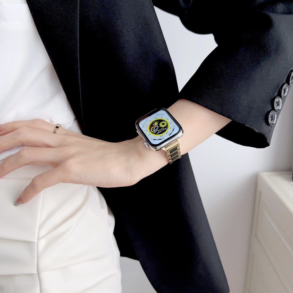 Bracelet de montres en céramique en acier inoxydable