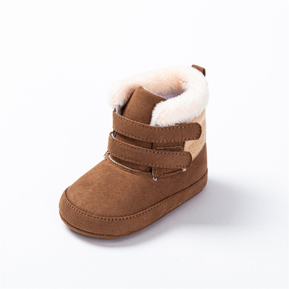 Chaussures de coton en peluche pour bébé chaud