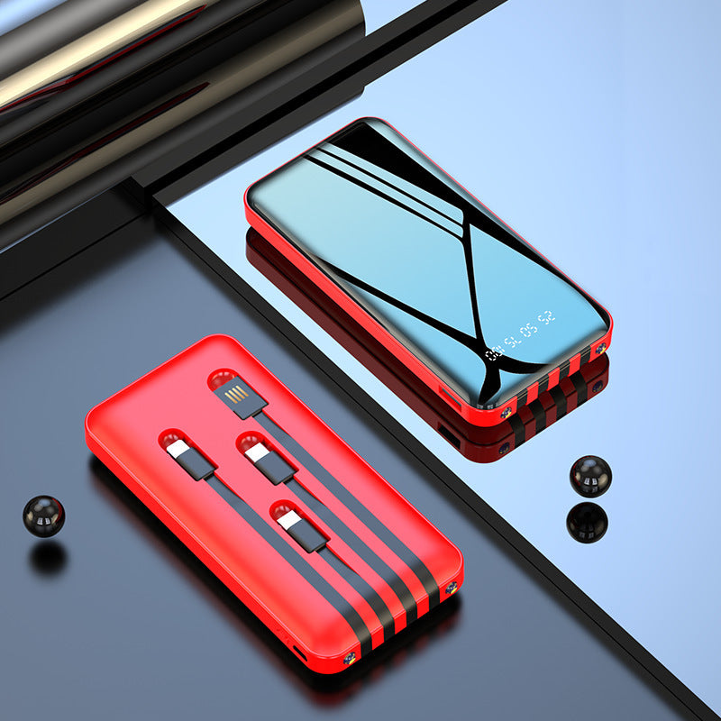 Mini with Cable Power Bank 20000mAh Fast Charging Large Capacity