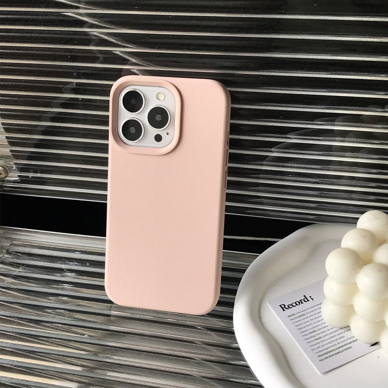 Boîtier de téléphone en silicone liquide de couleur solide