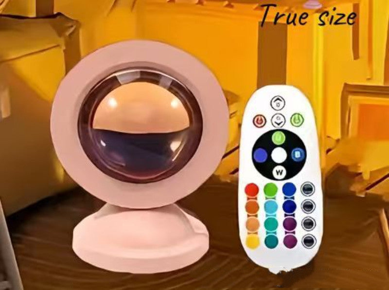 Lampe de coucher du soleil USB Sol-Standing Sunset Lumière Ambiance Lampe Rainbow Fond Projection De