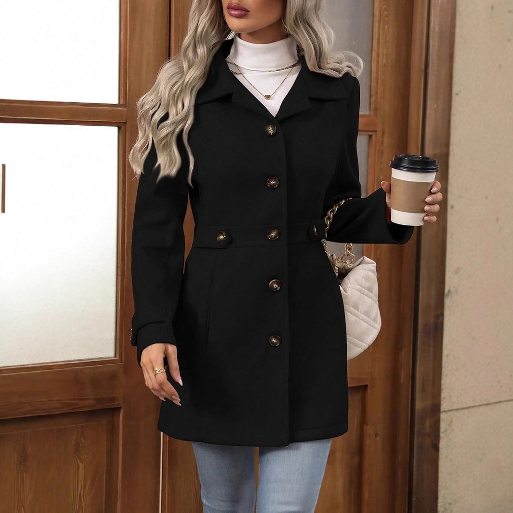 Manteau de laine mi-longueur