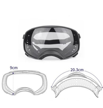Verres pour animaux de compagnie Grand paquet de chien Protection des yeux Pluie et neige coupe-vent