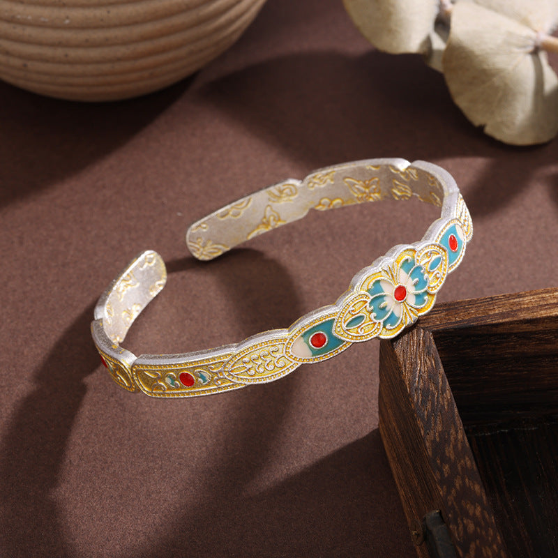 Bracelet de papillon d'or coloré pour les femmes