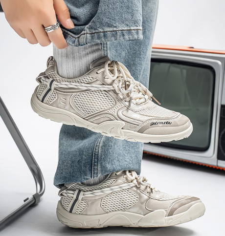 Breathable Mesh Upturned Toe Trainers allemands