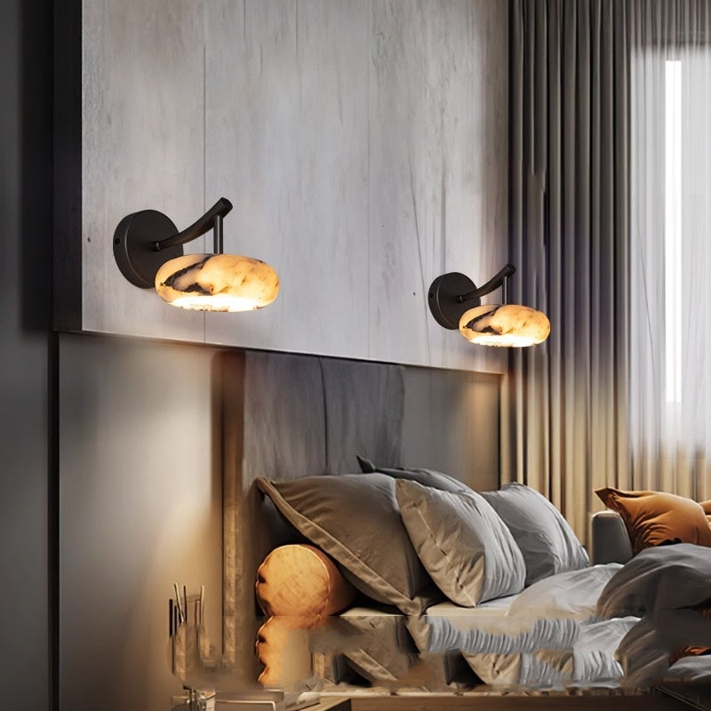 Lumière moderne de chambre à coucher murale en marbre