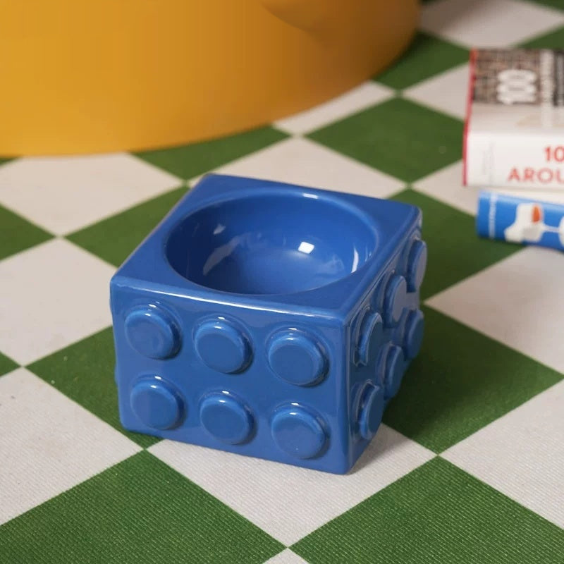 Block Pet Ceramic Water Bowl
