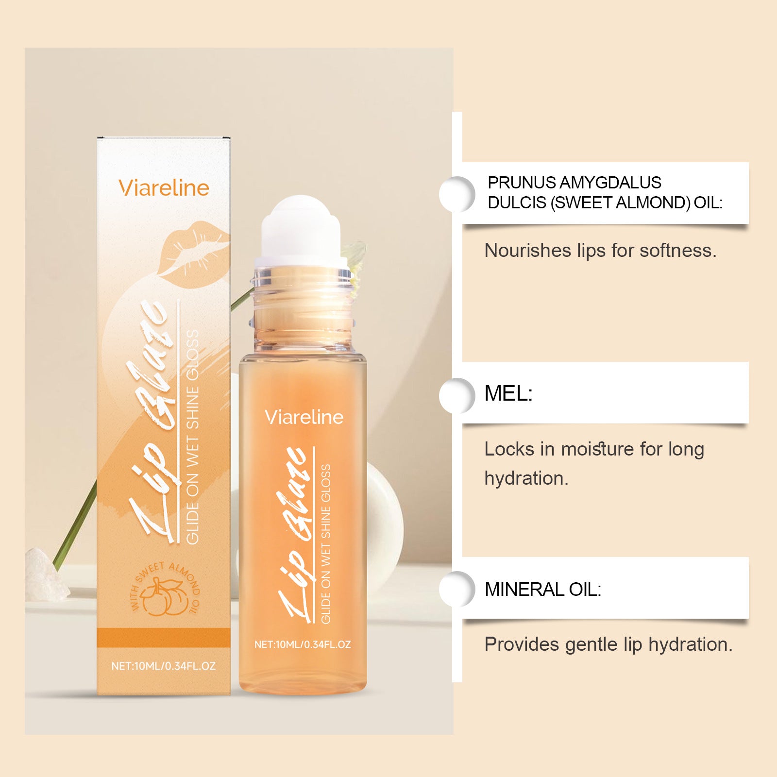 Apricot Gloss lip hydratant