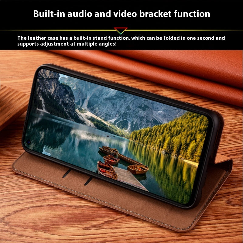 Convient pour le boîtier en cuir véritable 14 Flip Case