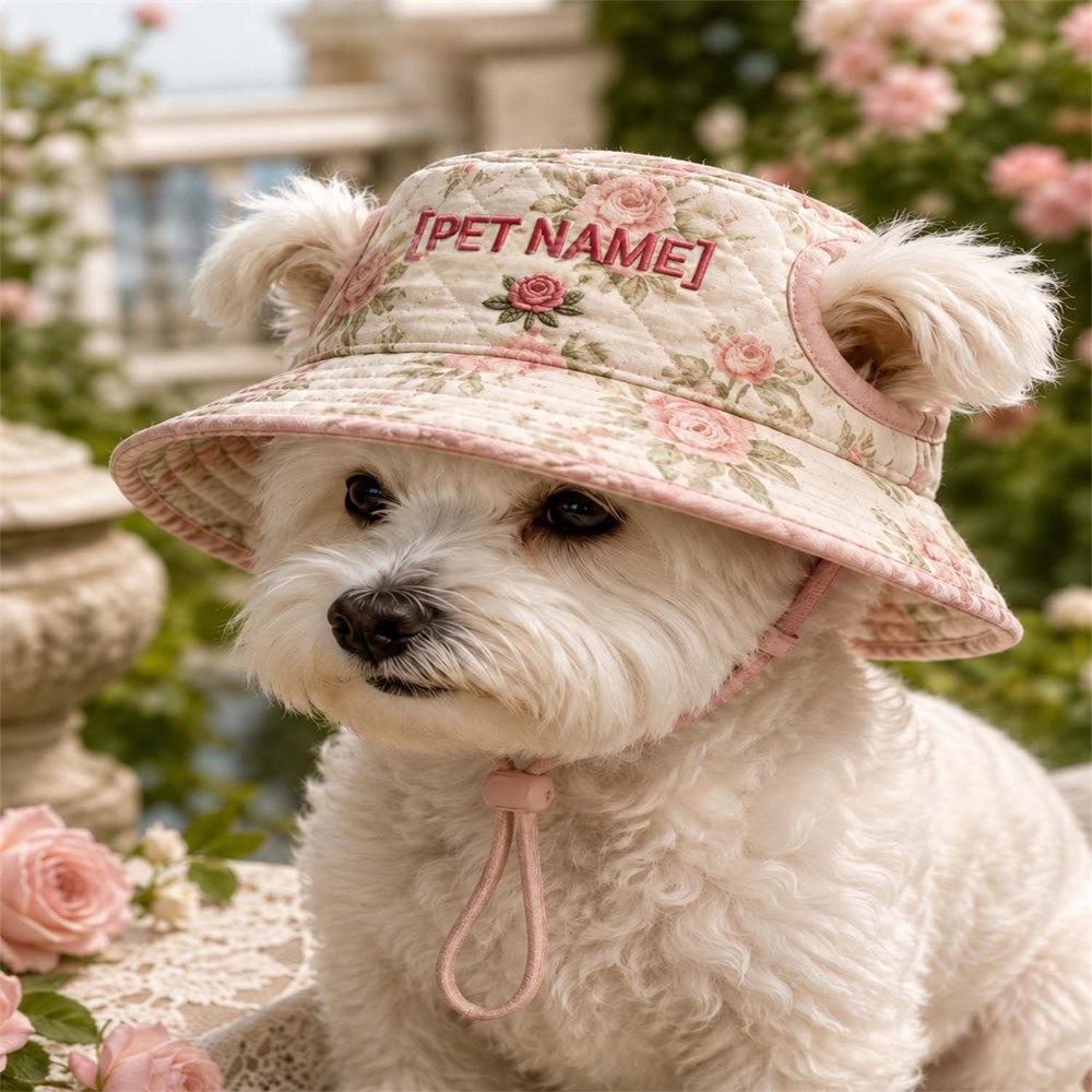 Chapeau pour animaux de compagnie en polyester matelassé