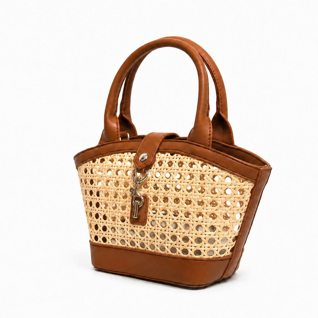 Sac à main en rotin tissé à la main