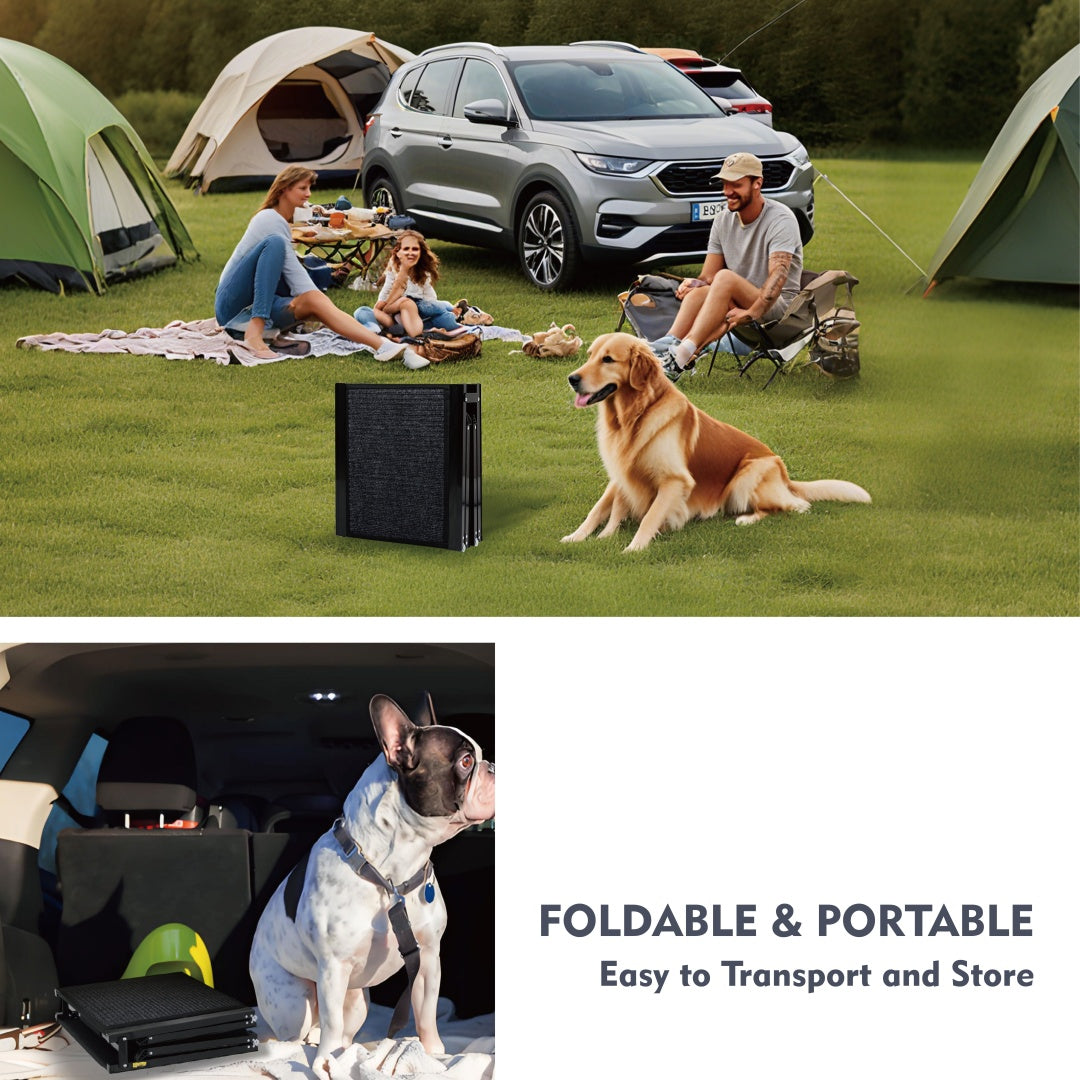 Rampe de chien pour voiture 71 longue et 19.3 large rampes de chien portable pour grands chiens avec rug S non-dérapant