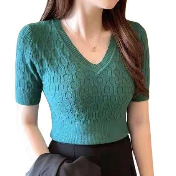 Chemise intérieure tricotée haut courte bas