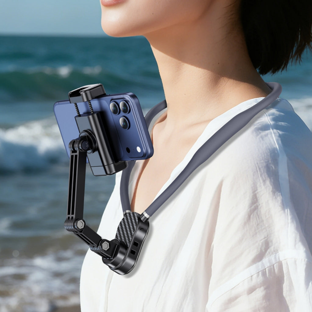 Support de téléphone simple et portable pour monture de collier magnétique