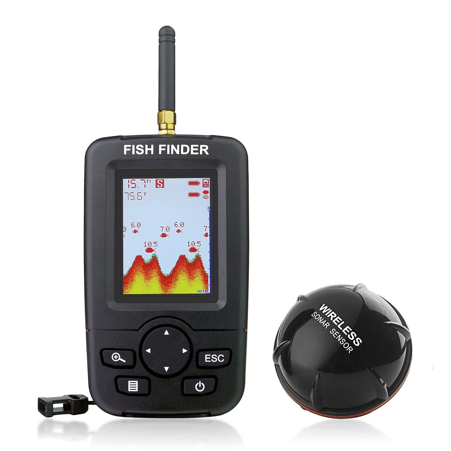 Smart Wireless Fish Finder Détection précise des postes de groupe de poissons Divers styles