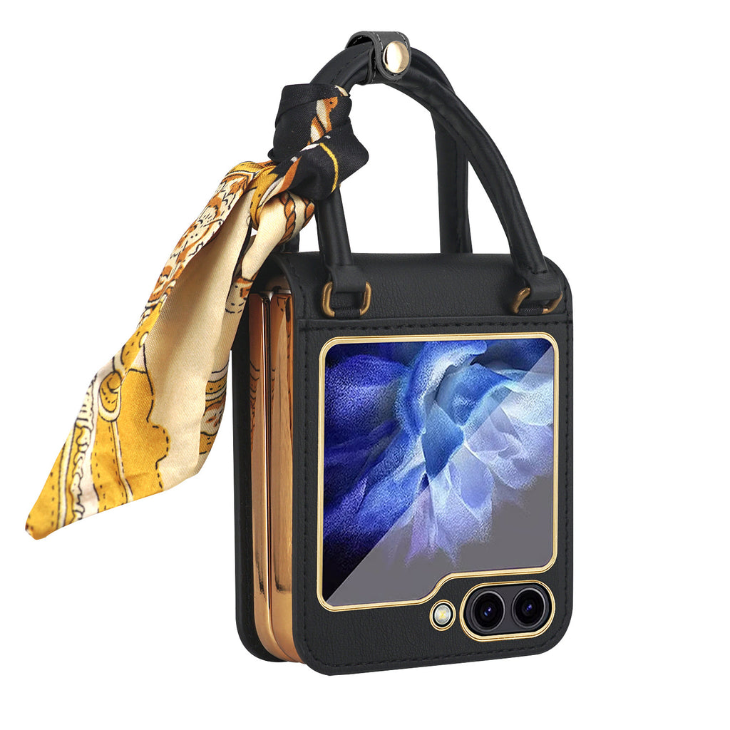 Sac à main électroplaqué Flip5 ornement ruban Une pièce Hinge housse de protection