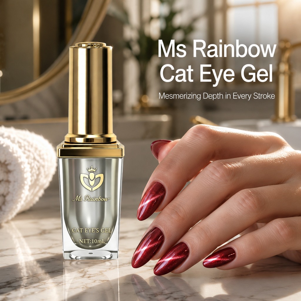 Mme Rainbow Starry Série Cat Eye Gel Polonais