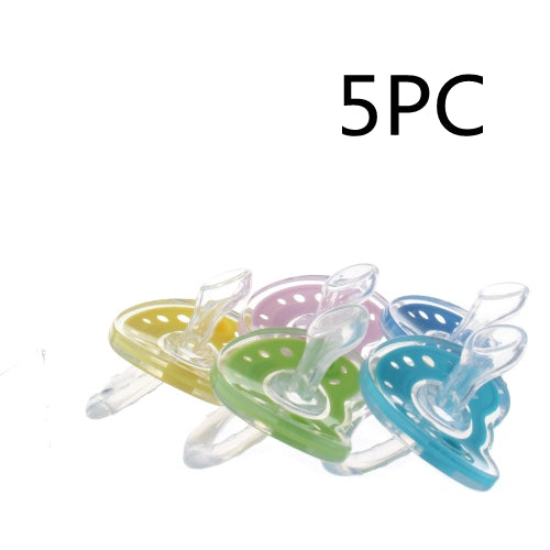 Baby Products Full Silica Gel Pacifier Deux couleurs Liquide Silicone Sommeil Confort Baby Pacifi