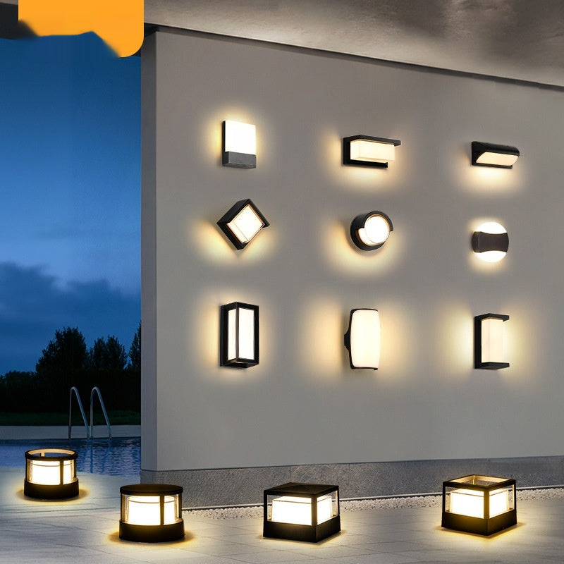 Led chinois imperméable à l'humidité moderne minimaliste couloir allée