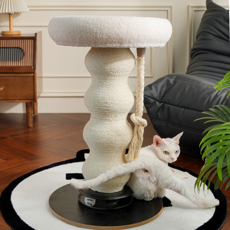 Petit arbre économisant de l'espace Craquage sisal post chat cadre d'escalade avec nid cozy