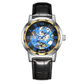Bracelet en acier Hollow Gold Montre mécanique manuelle