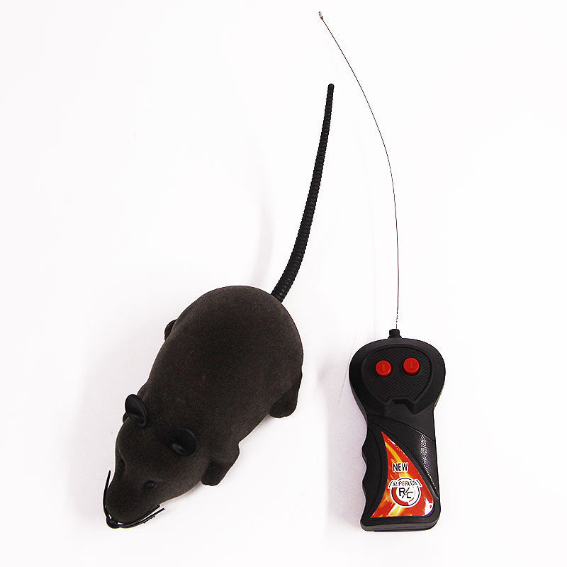 Floking électrique télécommande simulation drôle chat souris boîte de couleur emballage chat jouet pe