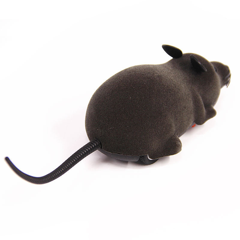 Floking électrique télécommande simulation drôle chat souris boîte de couleur emballage chat jouet pe