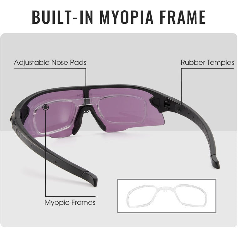 Lunettes de vélo de sport de plein air pour les lunettes de soleil anti-UV