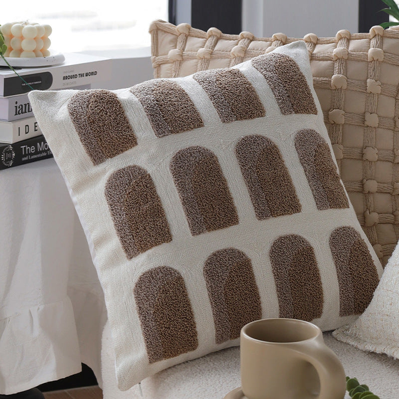 Couverture d'oreiller en peluche haut de gamme pour l'hiver