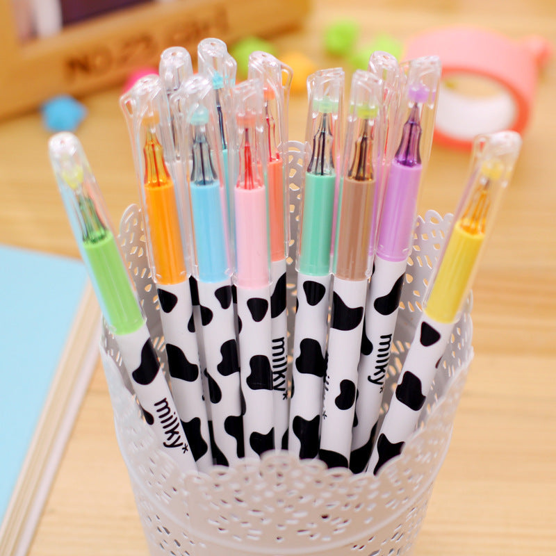 Stylo de gel couleur vache