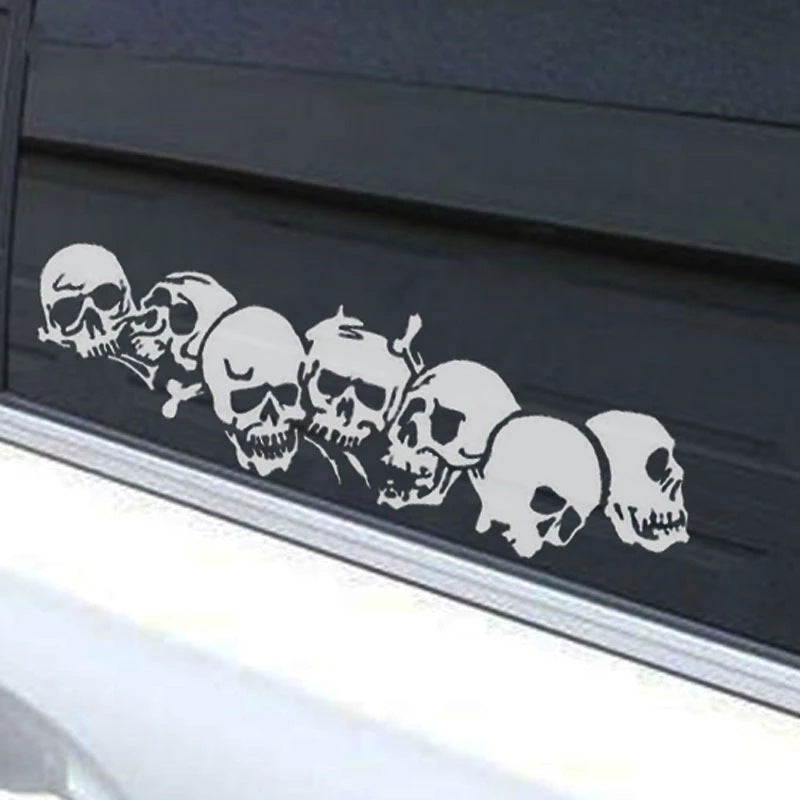 Stickers Bumper Réflexion Moto Électrique Voiture Horreur Bumper Stickers Crâne d'Halloween