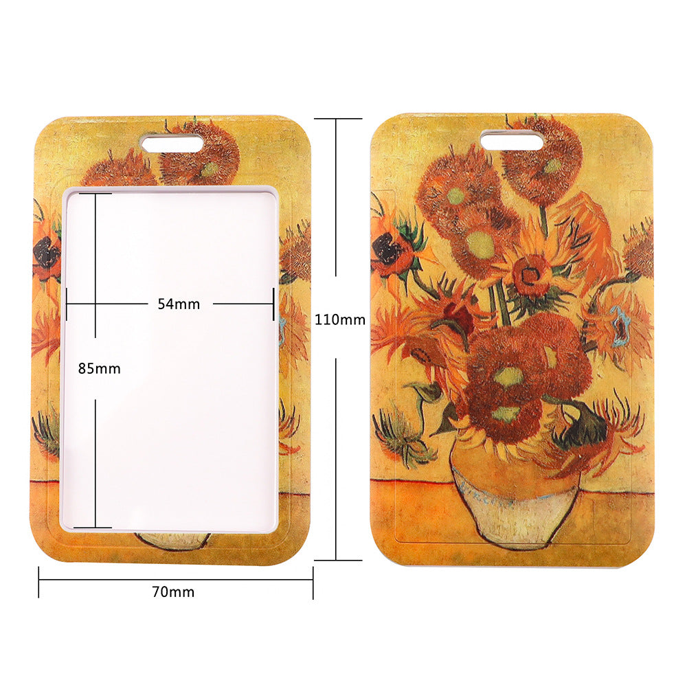 Van Gogh Starry Sunflower Téléphone portable Couverture de carte
