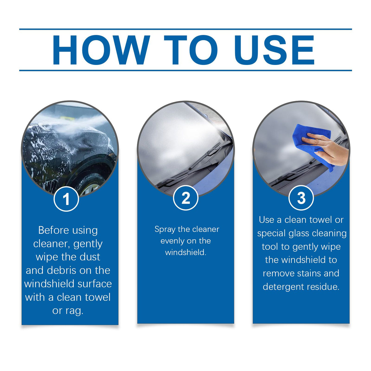 RAYHONG Automotive Windshield Glass Cleaner Spray