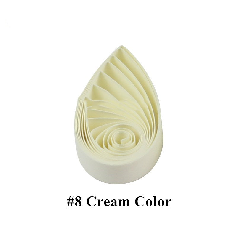 Papier blanchi Monochrome Rolled Origami Strip Art Couleur pure
