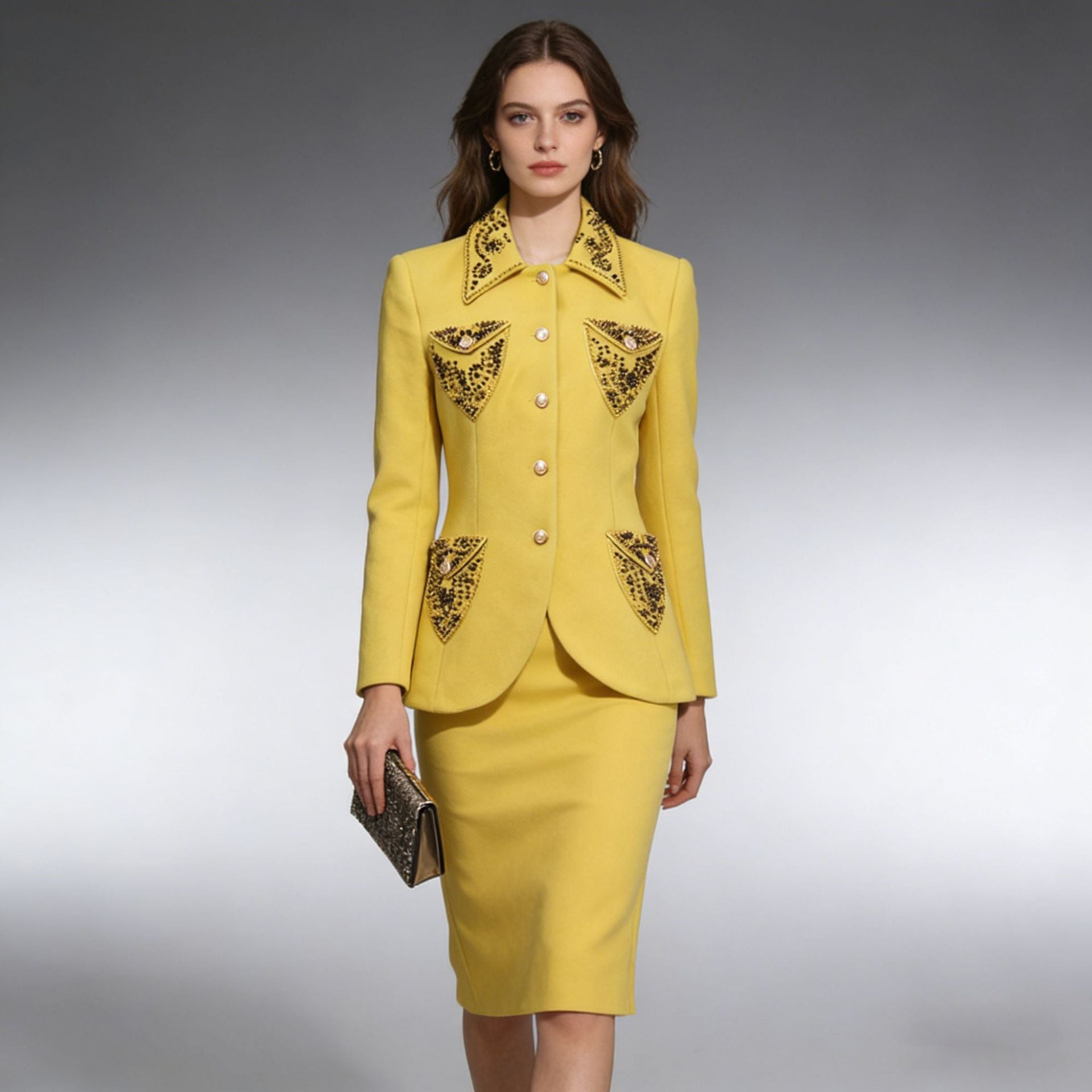Veste de costume professionnel tailleur d'automne pour les femmes