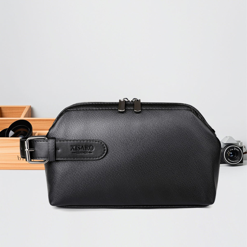 Sac à main en cuir souple pour hommes occasionnel de grande capacité