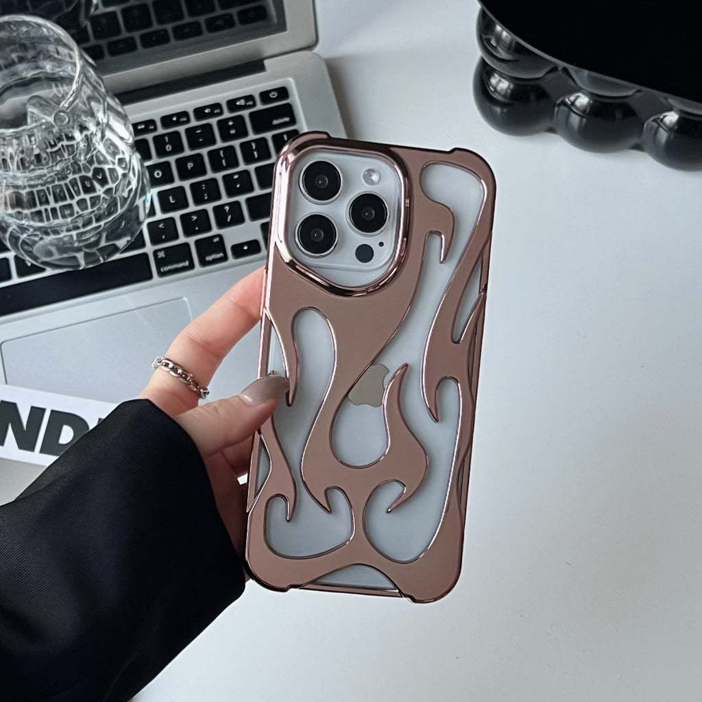 Electroplated hole heat dissipation phone case