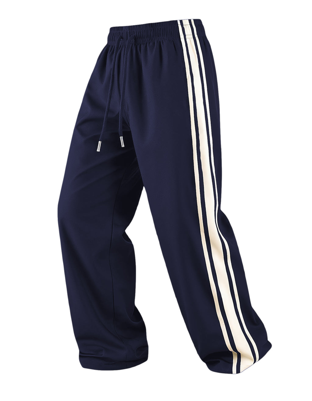Pantalon de sport rayé homme avec deux bandes